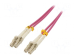 Fiber patch cord | OM4 | both sides,LC/UPC | 1m | LSZH | green