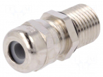 Cable gland | with long thread | PG7 | IP68 | Mat: brass