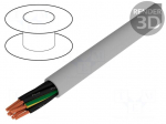 Wire | JZ-500 | 8G1mm2 | unshielded | 300/500V | PVC | Cu | stranded | grey