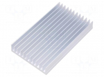 Heatsink: extruded | grilled | aluminium | L: 100mm | W: 59.69mm | H: 15mm