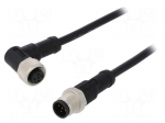 Cable: for sensors/automation | PIN: 5 | M12-M12 | 0.5m | plug | plug