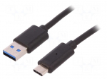 Cable | USB 3.0 | USB A plug,USB C plug | 1.5m