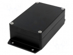 Enclosure: multipurpose | X: 80mm | Y: 125mm | Z: 40mm | aluminium | black