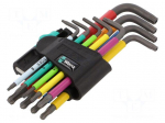 Key set | Torx&reg;,Torx&reg; with protection | steel | Pcs: 9