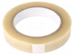 Tape: electrical insulating | W: 19mm | L: 66m | Thk: 60um | acrylic