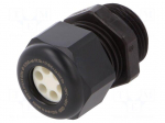 Cable gland | M20 | 1,5 | IP68 | Mat: polyamide | black | Holes no: 6 | 3mm