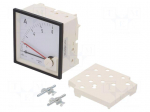 Ammeter | on panel | I AC: 0&divide;5A | Class: 3 | 300V | BA39 | 96x96x64mm