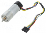 Motor: DC | with encoder,with gearbox | HP | 6VDC | 6.5A | 280rpm | 34: 1