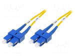 Fiber patch cord | OS2 | SC/UPC,both sides | 3m | 9/125um | LSZH | blue