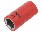 Socket | insulated,socket spanner | HEX 14mm | 3/8"