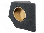 Car loudspeaker enclosure | MDF | black melange | 250mm | VW | 15l