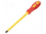 Screwdriver: insulated | slot | SL 8 | Blade length: 175mm