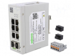 Switch Ethernet | managed | Number of ports: 8 | 9&divide;48VDC | RJ45,SFP