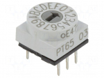 Encoding switch | HEX/BCD | Pos: 16 | THT | Rcont max: 80m&Omega; | PT65