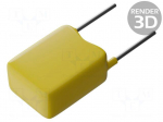 Capacitor: ceramic | MLCC,monolithic | 100nF | 100V | X7R | &plusmn;10% | THT
