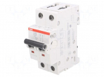 Circuit breaker | 230/400VAC | Inom: 32A | Poles: 2 | Charact: C | 6kA