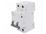 Circuit breaker | 230/400VAC | Inom: 2A | Poles: 2 | Charact: B | 10kA
