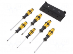 Screwdriver: for impact-set | assisted with a key | 6pcs.