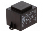 Transformer: encapsulated | 15VA | 230VAC | 6V | 6V | 1.25A | 1.25A | PCB
