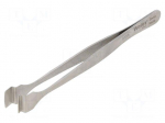 Tweezers | 125mm | for precision works | Blade tip shape: shovel