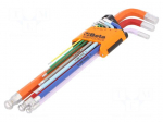 Wrench: hex key-set | spherical | 9pcs.