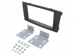 Radio frame | Iveco | 2 DIN | dark grey