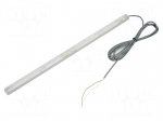 LED lamp | white cold | 24VDC | 690lm | 6800K | IP66 | 3m | -40&divide;60&deg;C