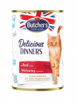 BUTCHER'S Delicious Dinners Pieces of beef in jelly - wet cat food - 400g