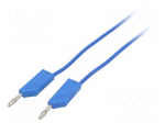 Test lead | 60VDC | 30VAC | 16A | with 4mm axial socket | Len: 2m | blue