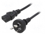 Cable | 3x0.75mm2 | AS/NZS 3112 (I) plug,IEC C13 female | PVC | 1.8m