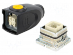 Connector: HDC | male + female | 10A | 230V,400V | Han-Yellock 10