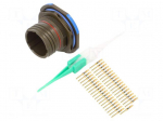 Connector: military | socket | male | PIN: 37 | straight | crimped | 5A