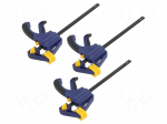 Clamp-set | universal | max.100mm | plastic | 3pcs.