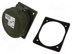 Connector: AC supply 3-phase | socket | female | 32A | 230VAC | IP67