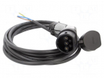 EMobility: cable | 1x0.5mm2,3x6mm2 | 250VAC | 8kW | IP44 | single-phase
