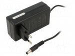 Power supply: switching | mains,plug-in | 5VDC | 4A | 20W | Out: 5,5/2,5