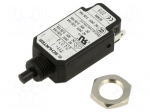 Circuit breaker | Urated: 240VAC | 48VDC | 0.7A | SPST | Poles: 1 | screw