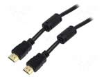 Cable | HDMI plug,both sides | HDMI 2.0 | 3m | black