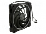 Fan: DC | axial | 12VDC | 140x140x25mm | 37.6dBA | HDB | 600&divide;1800rpm
