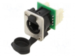 Connector: RJ45 | socket | XLRnet | Cat: 5e | with push button | 8p8c