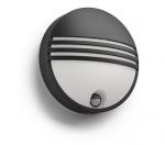 PHILIPS Yarrow IR wall lantern black 1x6W 230V gaismeklis