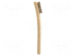 Brush | hog hair | L: 200mm | for precision work | single sided