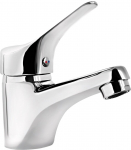 Basin mixer with automatic stopper