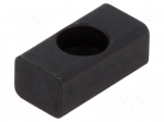 Nut | for profiles | W: 10mm | L: 20mm | steel | T-slot | Thread: M4 | H: 8mm
