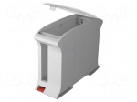 Enclosure: for DIN rail mounting | Y: 101mm | X: 35mm | Z: 80.2mm | grey
