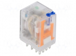 Relay: electromagnetic | 4PDT | 110VDC | Icontacts max: 5A | socket