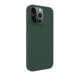 Back panel cover Evelatus Apple iPhone 14 Pro Genuine Leather case with MagSafe Dark Green