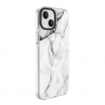 Back panel cover Evelatus Apple iPhone 15 Plus PC+TPU With MagSafe Customized Print Marble White