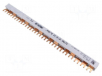 Busbar | 16mm2 | Poles: 3 | Urated: 400V | 100A | fork | No.of mod: 18 | PVC
