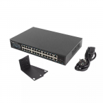 Commutator Lanberg  LANBERG switch PoE+ 24x 1GB 2x SFP 360W